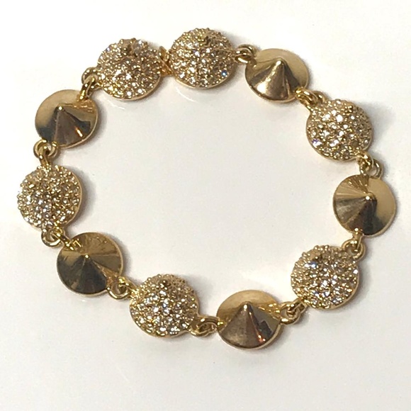 CC Skye Pave Spike Mercy Punk Princess Bracelet - Picture 2 of 5